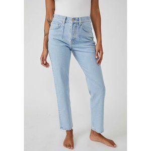 Free People Light Blue Straight Leg Jeans